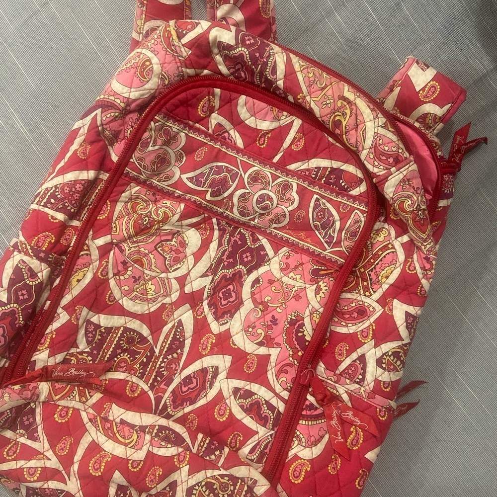 Vera Bradley Women's Red Patterned Backpack